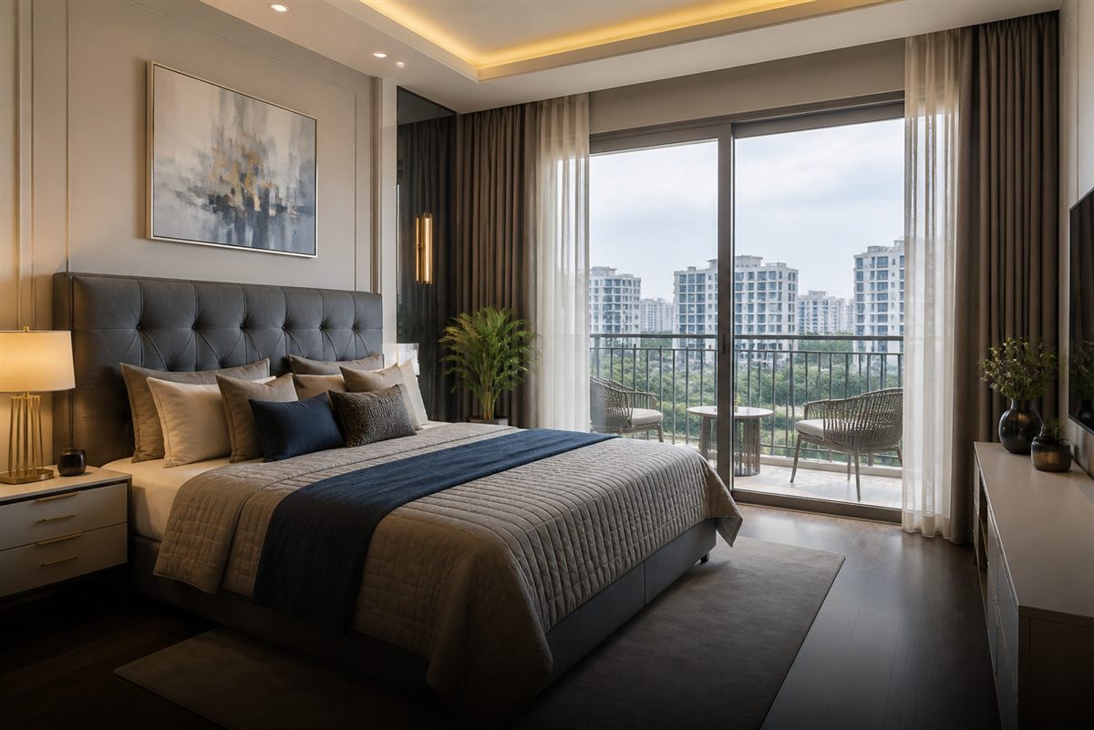 Premium 2BHK apartment interior for property investors in Zirakpur