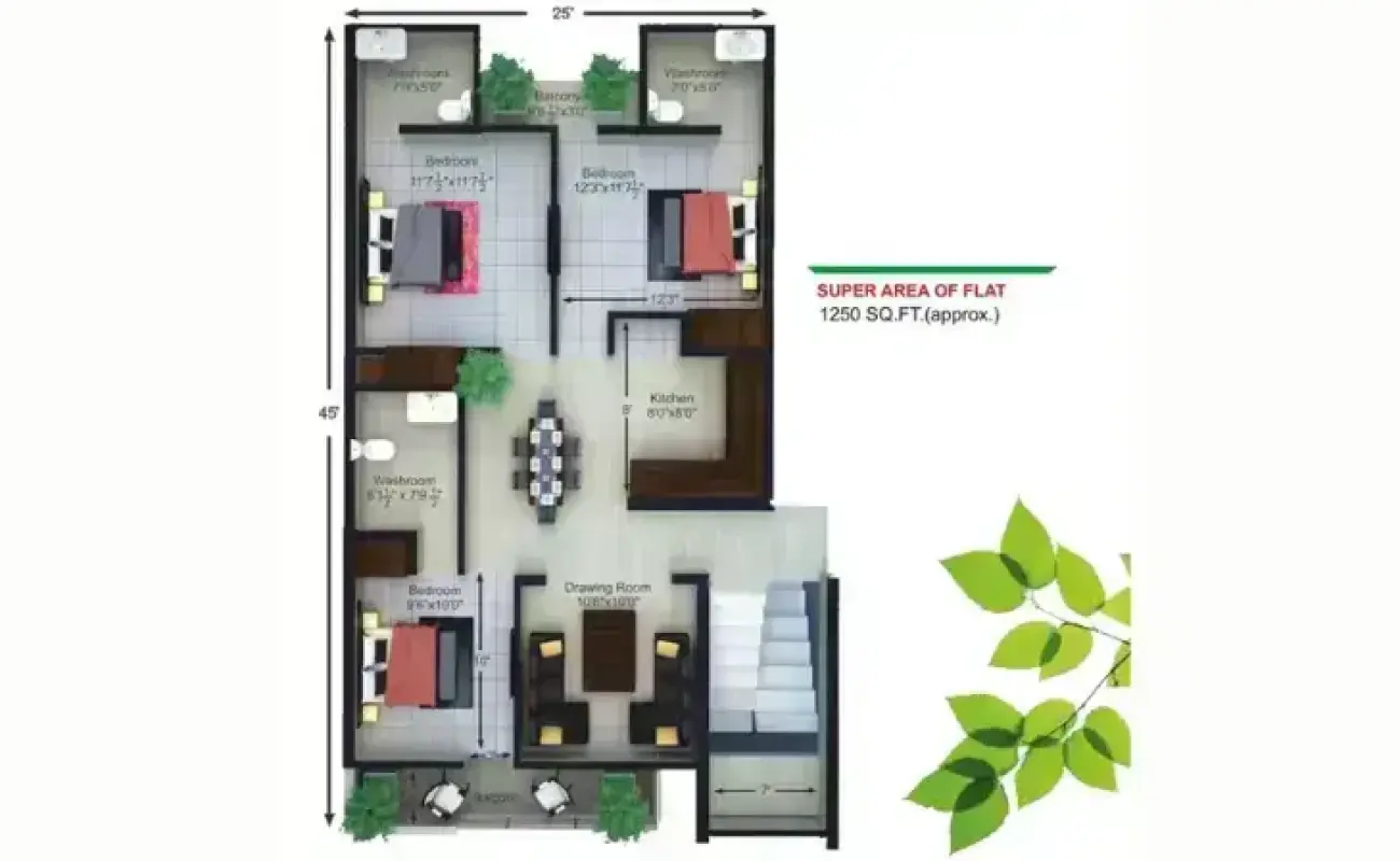 2BHK flats in Zirakpur